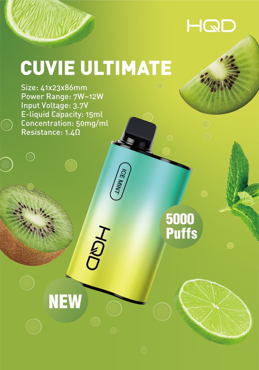 HQD Cuvie Unlimited MINT ICE 5000 puff