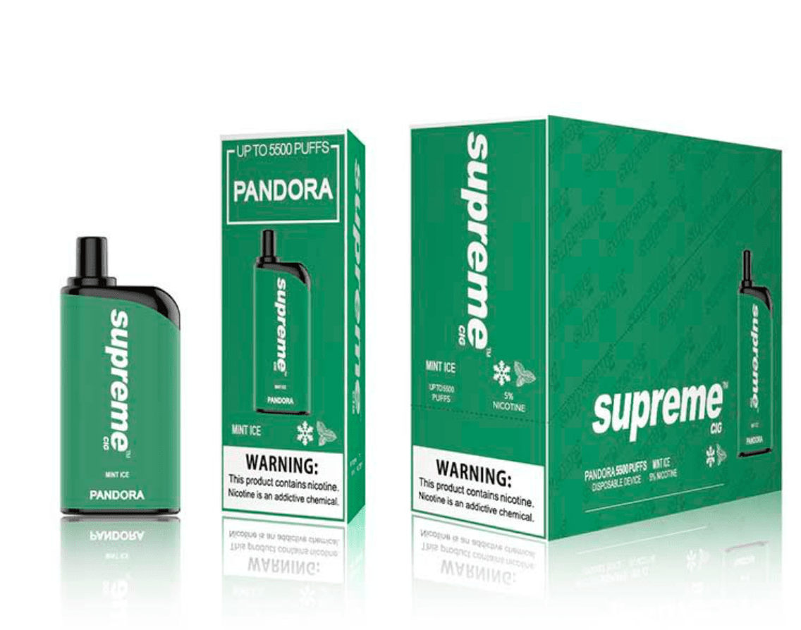 Supreme Pandora Disposable Mighty Mint | 5500 Puffs