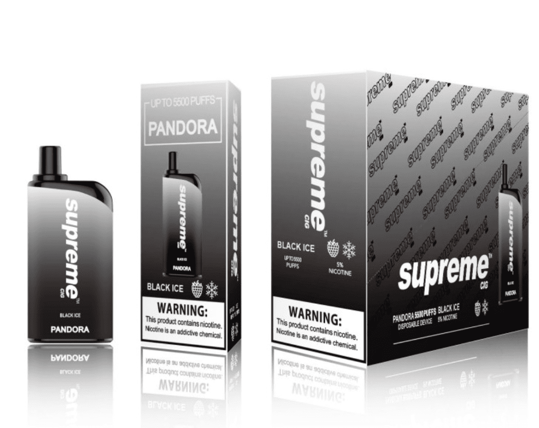 Copy of Copy of Supreme Pandora Disposable 5500 Puffs | Black Ice