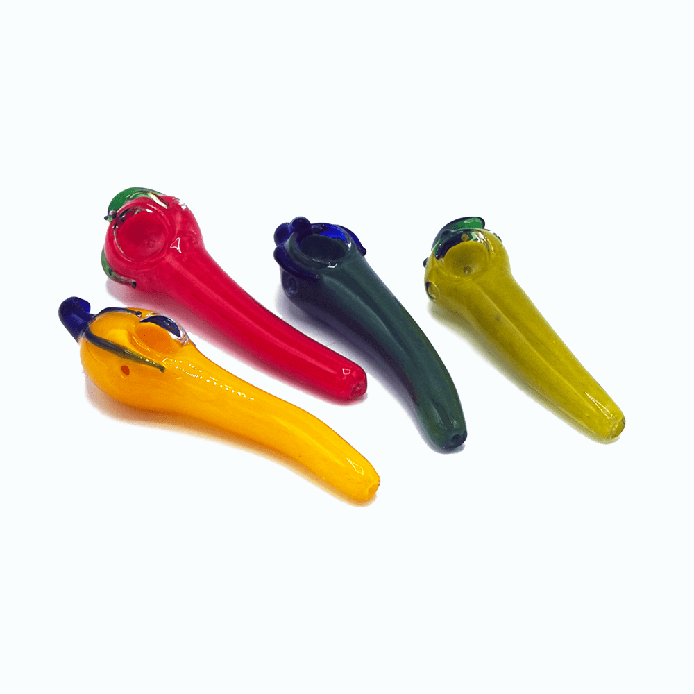 GLASS PEPPER HAND PIPE