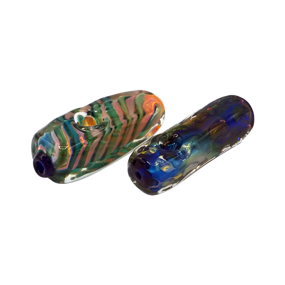 GLASS RECTANGULAR HAND PIPES