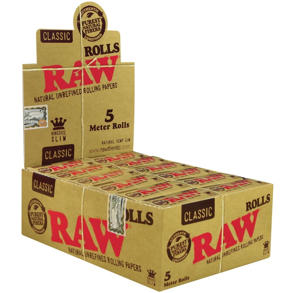 RAW KING SIZE SLIM ROLL 5M (CLASSIC)