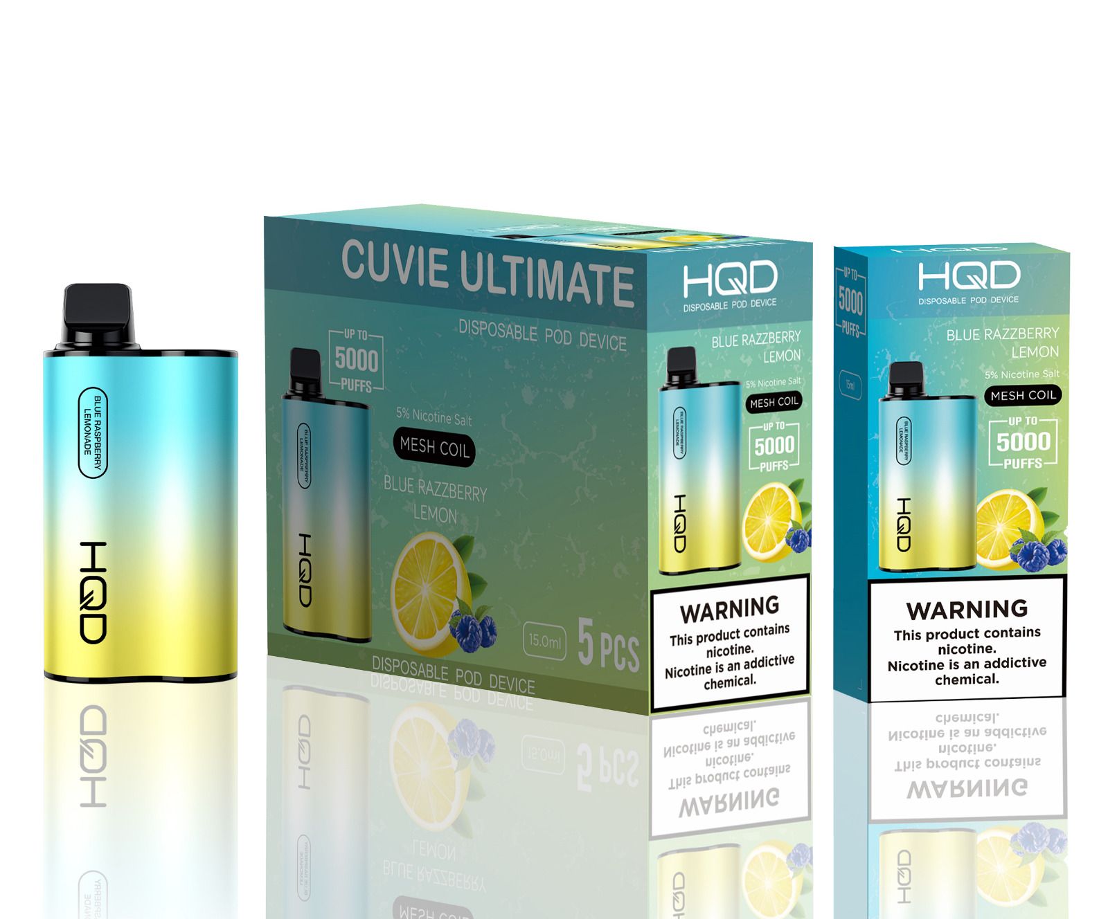 HQD Cuvie Unlimited BLUBERRY LEMON 5000 puff