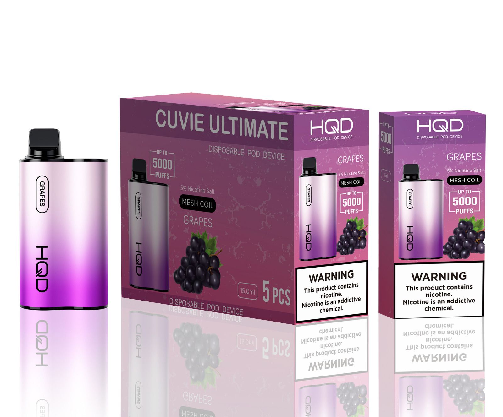 HQD Cuvie Unlimited GRAPE 5000 puff