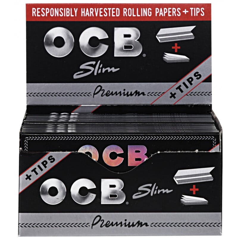 OCB PREMIUM KING SIZE SLIM + TIPS