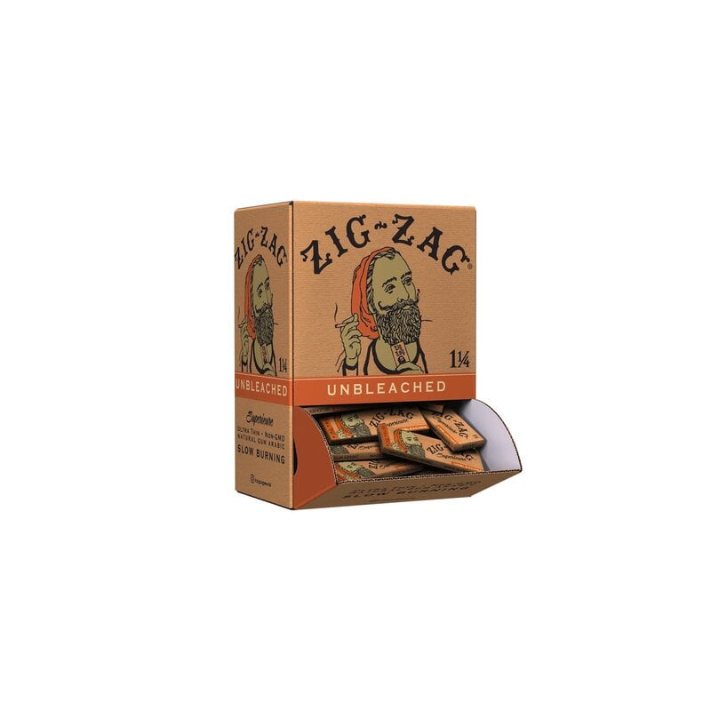 ZIG ZAG UNBLEACHED 1-1/4 PAPERS PULL OUT DISPLAY